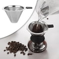 thumbnail image 3 of Portable Pour Over Coffee Maker Glass Carafe Coffee Dripper Brewer Cafe Utensils Filter, 3 of 9