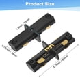 thumbnail image 3 of Conector en H Uxcell, circuito único H tipo 3-cable-1 riel 110-220V para sistema de iluminación de riel [Negro], 3 of 6