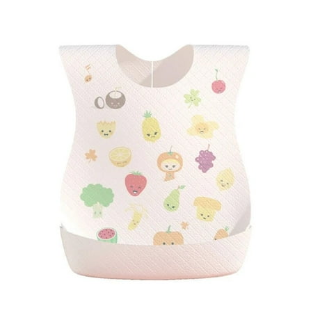 10/20pcs/Set Disposable Bib Baby Cartoon Baby Bib for Boy Girl Non-woven Drool Towel Outdoor Infant Burp Cloths 20pcs style A