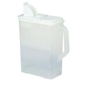 Bag-In Dispenser for Bulk Foods Clear Container with White Lid 13.5"H x 11.5"W x