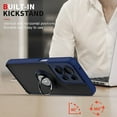 thumbnail image 6 of Case for Moto Edge 50 Neo,Slim Military Grade Car Holder Shockproof Anti-Drop Built-in Ring Holder Magnetic Kickstand Protection Phone Case for Motorola Moto Edge 50 Neo/Moto S50 5G (Black), 6 of 10