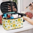 thumbnail image 5 of HELLHERO Lemons Portable Makeup Brush Bag Double Layer Travel Makeup Bag Adult Travel Portable Brush Holders, 5 of 6