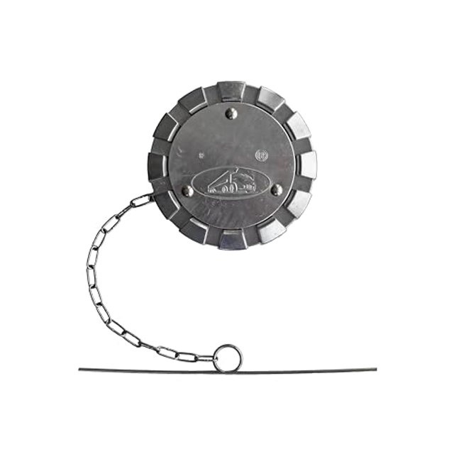 Road King Truck Parts Bouchon de Carburant Diesel en Aluminium Non Verrouillable 3 1/2” Nominal 8 TPI