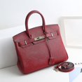 thumbnail image 1 of Bolso de mano de cuero para mujer Birkin bolso de mano de cuero de vaca de primera capa bolso cruzado de viajero Kelly, 1 of 5