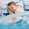 thumbnail image 4 of Btargot 5 Piece Dinosaur Full Kids Comforter Set for Boys and Girls Bedding Set Bed-in-a-Bag White, 4 of 11