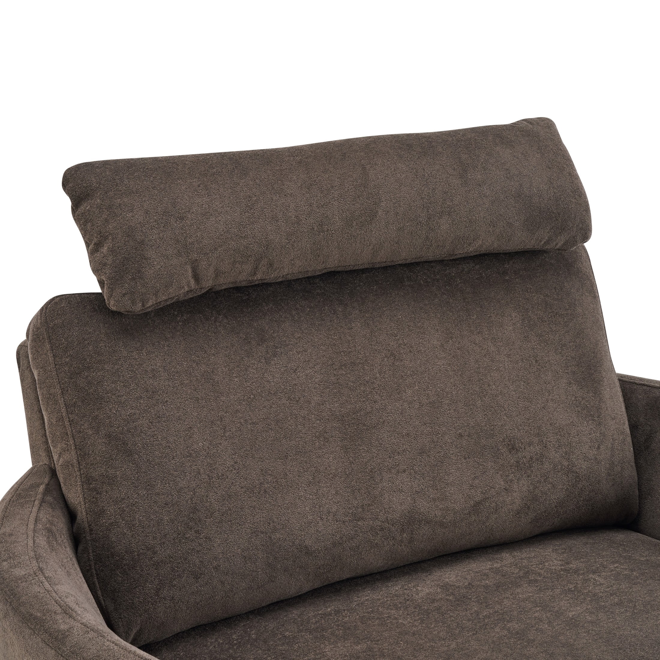 Christopher Knight Home Modern Oversized Manual Recliner Chair with Adjustable Headrest and Pillows, Brown