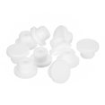 thumbnail image 1 of Unique Bargains 10 Pieces White Plug Holes, Waterproof Rubber Button Plug for 14mm/0.55', 1 of 6