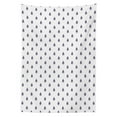 thumbnail image 3 of Ambesonne Blue and White Tablecloth Rectangular Table Cover, Doodle Style Insects, 52"x70", Dark Blue White, 3 of 4