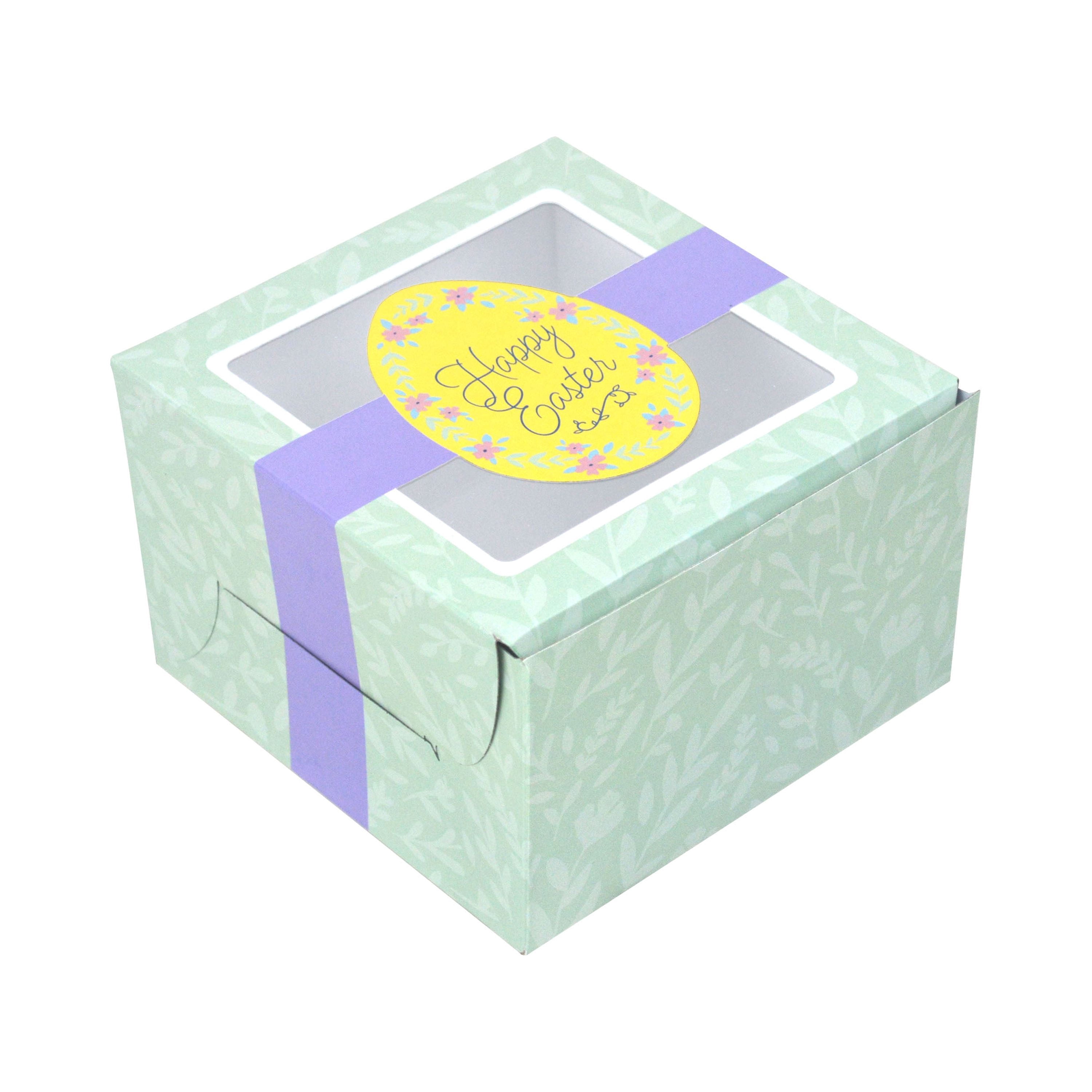 Way To Celebrate Easter Treat Box ASTM, 4.5 inch X 4.5 inch X 3 inch / 8 inch X 3.25 inch X 2.5 inch.