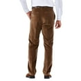 thumbnail image 3 of Men's Haggar Classic-Fit Stretch Expandable Waistband Corduroy Pants Military Green, 3 of 6