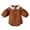 Brown, variant on Aayomet Long Sleeve Bodysuit Baby Girl Winter Rompers Baby Boy Organic Cotton Baby Boy Girl Zip up Sleep N Play, Footless, Long/Short Sleeve,Brown 0-6 Months