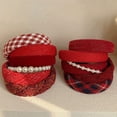 thumbnail image 4 of Temperament Premium Hair Accessories Winter Autumn Face Smaller Hair Headband Wide Hair Band Hair Hoop Tweed Hairband E, 4 of 7