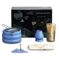 thumbnail image 6 of Eurhowing 7-Piece Matcha Whisk Set, Japanese Matcha Tea Set with Bamboo Whisk, Ceramic Bowl, Scoop & Sifter, Complete Ceremony Kit, Gift, Blue, 6 of 7