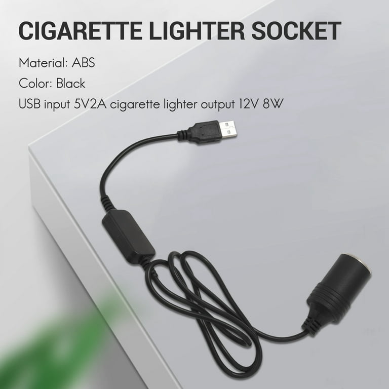 5V 2A Usb port to 12v 8w Car Cigarette Lighter Socket Adapter