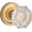 Gold, variant on Baldwin HDCRYTRR044 Crystal Non-Turning One-Sided Dummy Door Knob - Brass