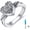 6, variant on SOULMEET Diamond Rose Flower Cremation Urn Ring for Women 925 Sterling Silver Vintage Leaf Vine Memorial Rings Keepsake Jewelry with Filling Tool for Animal Human Ashes