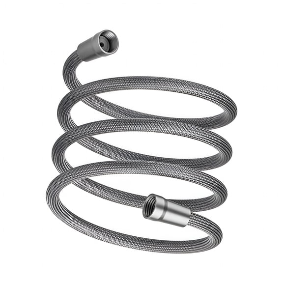 HIBIBUD 7FT Shower Hoses Flexible Nylon Attachment Handheld Shower Head Hoses Replacement