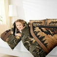 thumbnail image 5 of Homewish Wild Moose Deer Bedding Comforter Set,Rustic Plant Leaves Twin Comforter Sets,Brown Black Bedding Set For Boys Kids,Luxury Bedroom Decor Reversible,2-Piece, 5 of 9