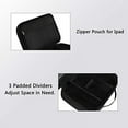 thumbnail image 4 of 3Layer, Black，Multifunctional Electronics Bag Waterproof Portable Cable Bag Storage Accessories Pouch Universal Organizer Bag for USB Flash Drive, Me, 4 of 5