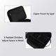 thumbnail image 4 of Bolsa electrónica multifuncional de 3 capas, negra, impermeable, portátil, para cables, accesorios de almacenamiento, organizador universal para memoria USB., 4 of 5