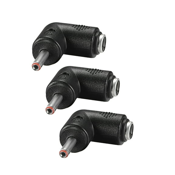 DC Power Connector Right Angle 5.5mm x 2.1mm to 3.5mm x 1.35mm 3Pcs