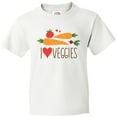 thumbnail image 3 of Inktastic I Love Heart Veggies Vegetables Healthy Food Youth T-Shirt, 3 of 5