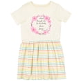 thumbnail image 3 of Inktastic And Though She Be but Little She is Fierce Girls Toddler Dress, 3 of 5