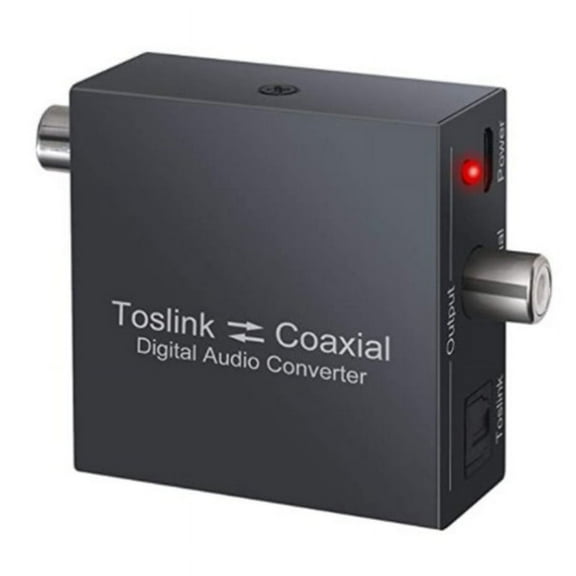 Bi-Directional Coaxial Converter,Optical SPDIF Toslink to Coaxial Toslink and Coaxial to Optical SPDIF Toslink Converter,1 x converter 1 x USB cable,black
