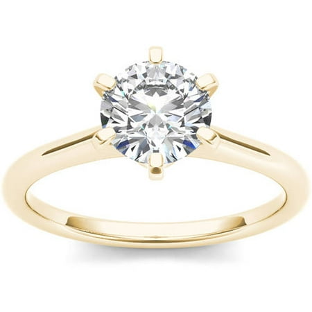 1 Carat T.W. Diamond Solitaire 14kt Yellow Gold Engagement Ring