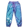 thumbnail image 1 of 1 pantalón largo de estilo hip hop callejero, brillante, para ocio, deportivo, para mujer, elegante, holgado, transpirable, para niña y mujer., 1 of 5