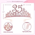 thumbnail image 2 of Banda con Purpurina y tiara de diamantes de imitación EBE EmmasByEmma para fiesta Del 35 cumpleaños, 2 of 13