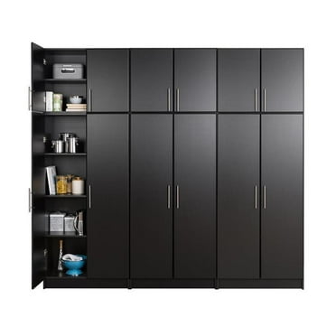 Prepac Elite 6 Piece 96" Garage Storage Set D in Black