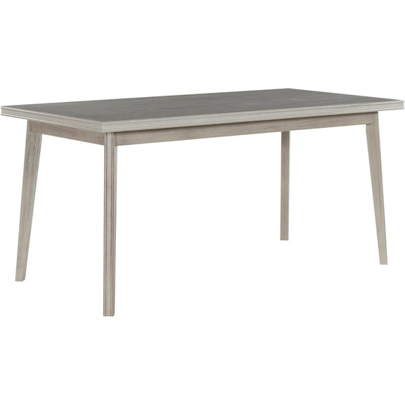 ANHDAH Solid Wood Dining Table for 4-6, Natural Wood Veneer, Water-Based Paint Finish, Modern Kitchen & Dining Room