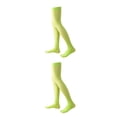 thumbnail image 4 of Sonducket 4X 32cm Calcetines hasta el muslo Antideslizantes Estilo preppy Botas de calcetín Medias hasta el muslo para diario Fiesta de Verde fluorescente 2Conjunto, 4 of 6