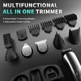 thumbnail image 4 of Men's Beard Trimmer Grooming Kit Cordless Body Shaver Mustache Nose Hair Trimming Tool, 4 of 8