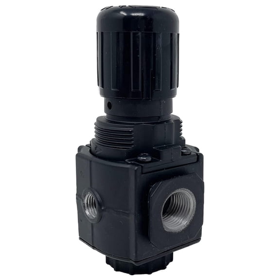R73G-4AK-RMN : Norgren Excelon R73G Series, 1/2 PTF Ports, knob Adjustment, Relieving Pressure Regulator, Without Gauge, 5 to 15