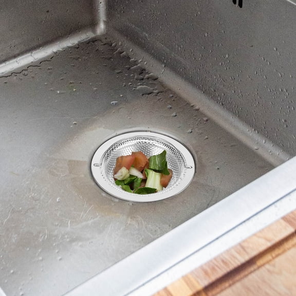 pluokvzr 6pcs Stainless Steel Kitchen Sink Strainer Fine Mesh Sink Drain Strainer With Detachable Handle Rust Resistant Sink Drain Basket for Kitchen Sink Basin