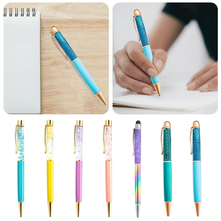 Wiueurtly Kids Craft Organizers And Storage Office Chairs for Heavy People  Gold Powder Press Ballpoint Pen Press Pen Work Teacher Student Stationery