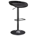 thumbnail image 3 of Rogue PU Leather Gaslift Bar Stool - Vintage Black, 3 of 9