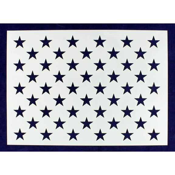 50 Star Field Stencil - US/American Flag - G-Spec 8"