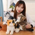thumbnail image 2 of Fluffy Simulation Cat Plush Toy Exquisite Cozy Touch Home Decoration Cute Look Alike Tabby Toys, 2 of 2