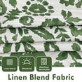 thumbnail image 3 of DriftAway Julia Watercolor Blackout Room Darkening Lined Thermal Insulated Energy Saving Window Curtains 2 Layers 2 Panels Each Size 52 Inch by 84 Inch Loden Green, 3 of 8