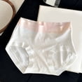 thumbnail image 2 of Alun Mid Rise Panties with Extended Gusset and Contrast Waistband for Comfort and Hygiene Everyday Underwear Lightweight Breathable Ladies Briefs Pink M, 2 of 3