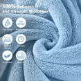 thumbnail image 2 of Juego de 4 Toallas de Baño Azules, Toallas de Baño Grandes y Ultrasuaves 35x70in, Toallas de Hotel Altamente Absorbentes y de Secado Rápido para Baño Gimnasio Natación, Sábanas de Ducha de Microfi..., 2 of 7