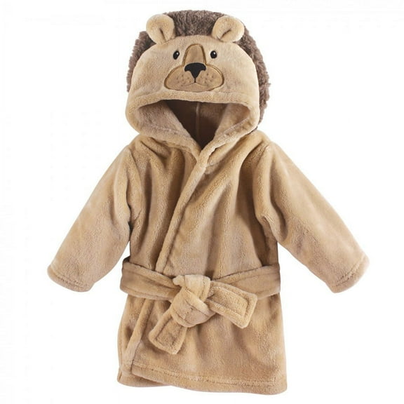 Hudson Baby Infant Boy Plush Pool and Beach Robe Cover-ups, Lion, 6-12 Months