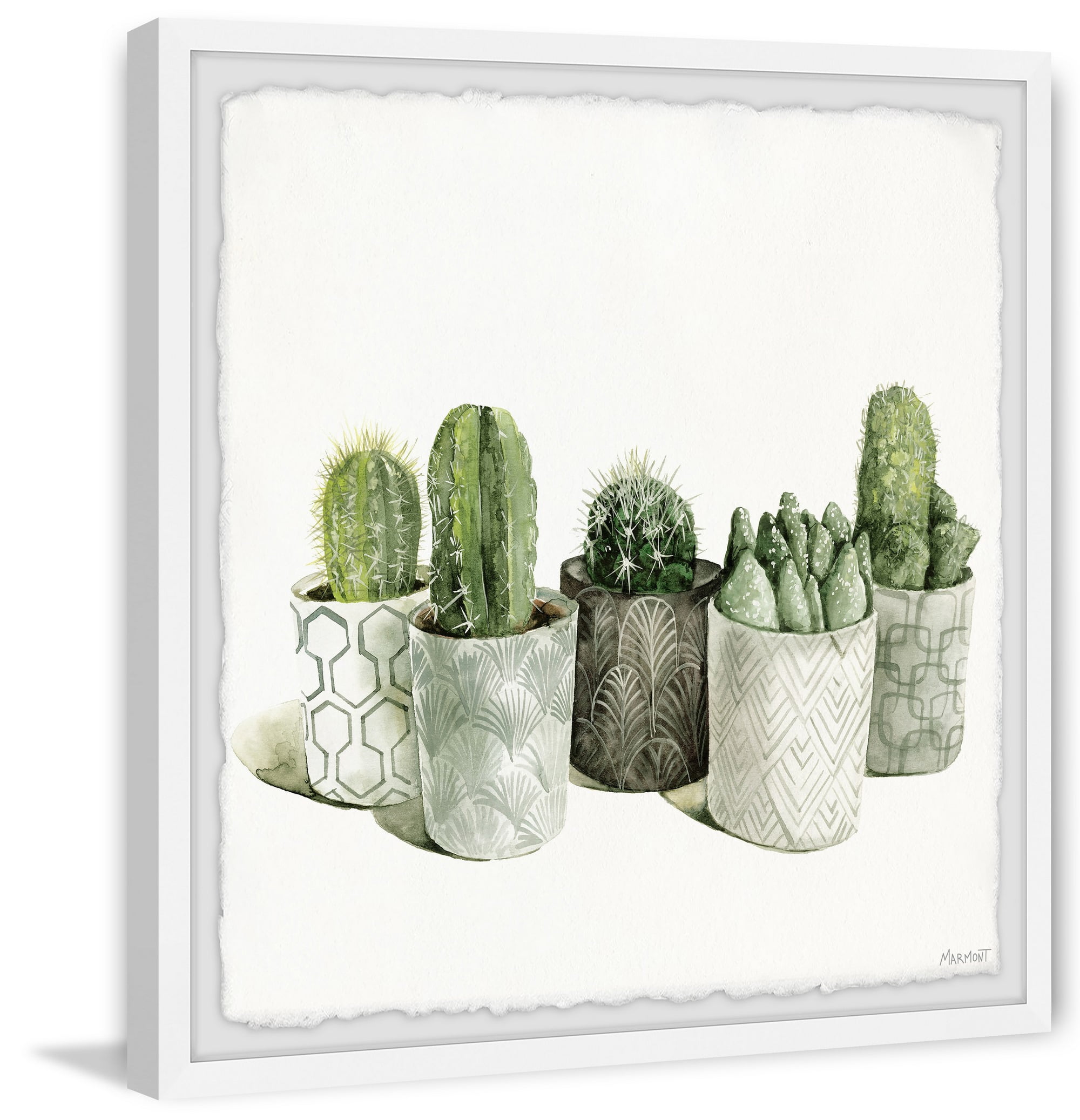 Marmont Hill Decorative Planters Framed Wall Art