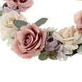 thumbnail image 4 of Artificial Rose Door Header Decoration Flower Garland Home Wedding decor per car Flower Silk Wreath Handmade Party Supplies Pink, 4 of 8