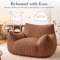 thumbnail image 3 of LaoGeoRon Bean Bag Chair for Adults with Armrests,Memory Foam Oversized Bean Bag Chair,Bean Bag with Removable Washable Cover, 3 of 10