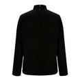 thumbnail image 5 of Ltctricy Blouses for Women Trendy Long Sleeve Mock Turtleneck Pleated Front Business Casual Work Shirts Dressy Work Tops(Black,Medium), 5 of 5