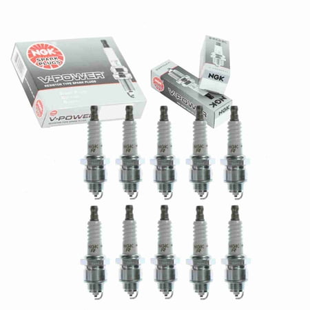 10 pc NGK 5858 V-Power Spark Plugs for 138 1835288T 4036 4236 437 58 58CC 58S 6020 6021 63 63CC 7516 7519 7520 77 7916 7919 7920 86 86BP 87 A82 AR52 AR5S AR82 AS52C AS8 R44S R45S R46S R47S RJ14YC